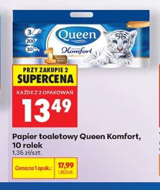 Papier toaletowy Queen Komfort 10-pak