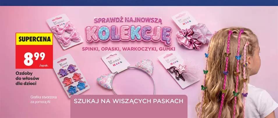Ozdoby do włosów dla dzieci Glossy Kids