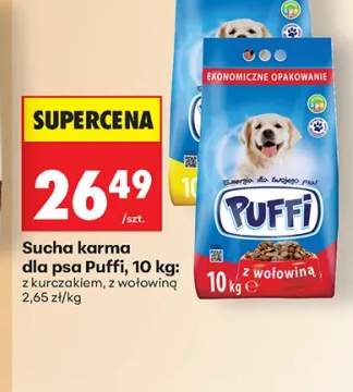 Sucha karma dla psa Puffi z kurczakiem +1 wariant