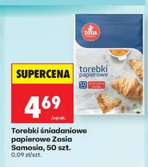 Torebki śniadaniowe papierowe Zosia Samosia