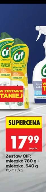 Zestaw Cif mleczko 780 g + mleczko 540