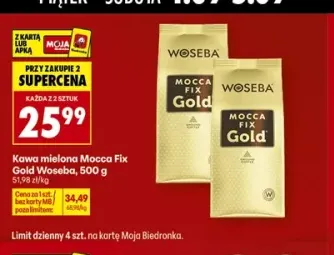 Kawa mielona Mocca Fix Gold Woseba