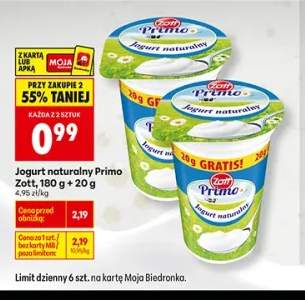 Jogurt naturalny Primo Zott
