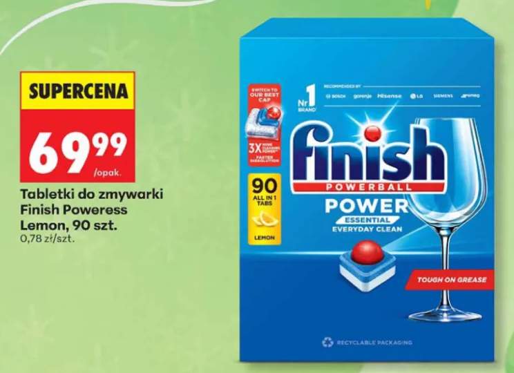 Tabletki do zmywarki Finish Poweress Lemon