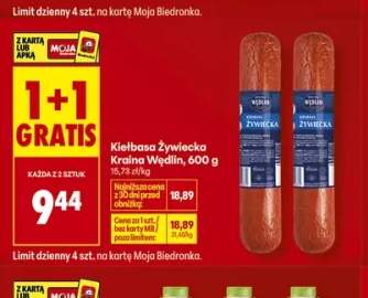 Kiełbasa żywiecka Kraina Wędlin