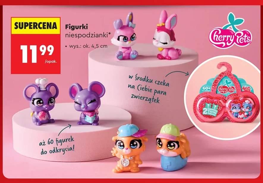 Figurki niespodzianki Cherry Pets