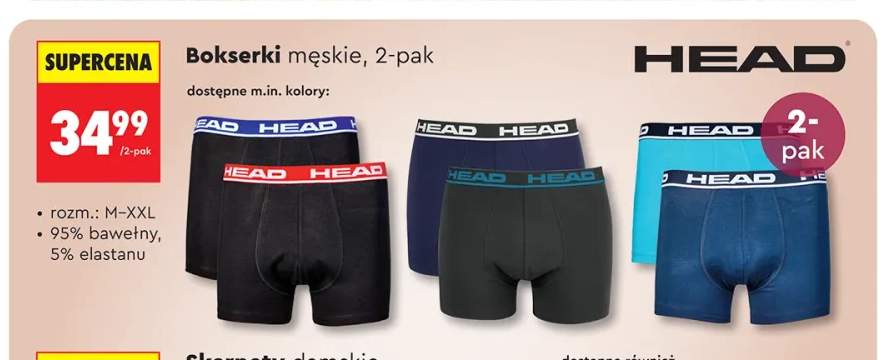 Bokserki męskie 2-pak Head