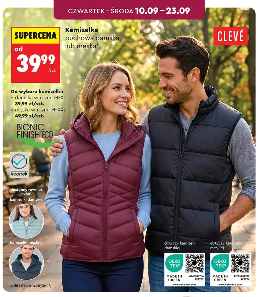 Kamizelka puchowa damska Clevé +1 wariant