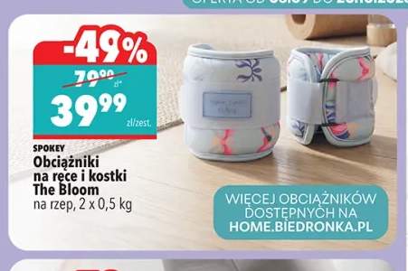 Obciążniki na ręce i kostki The Bloom na rzep Spokey
