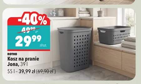 Kosz na pranie Jona 39 l Rotho +1 wariant