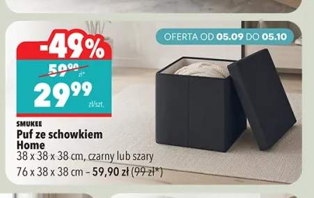 Puf ze schowkiem Home 38x38x38 cm Smukee +1 wariant