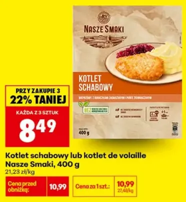 Kotlet de volaille Nasze Smaki +1 wariant