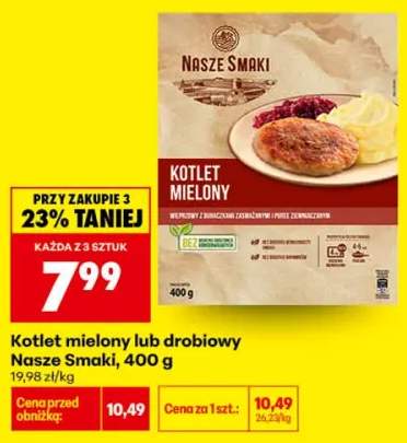 Kotlet drobiowy Nasze Smaki +1 wariant
