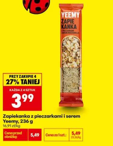 Zapiekanka z pieczarkami i serem Yeemy