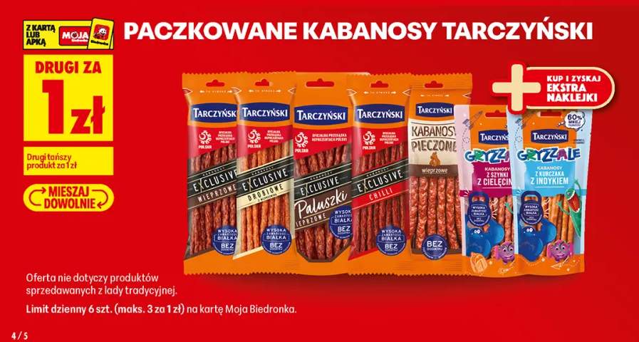 Kabanosy Exclusive drobiowe Tarczyński +6 wariantów
