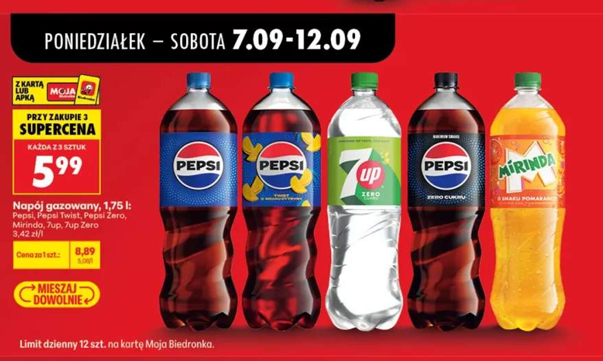Napój gazowany Pepsi +5 wariantów