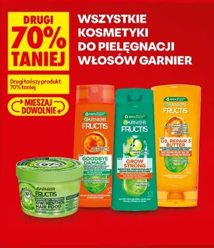Maska do włosów Fructis Hair Food Kiwi Menthol Garnier +4 warianty