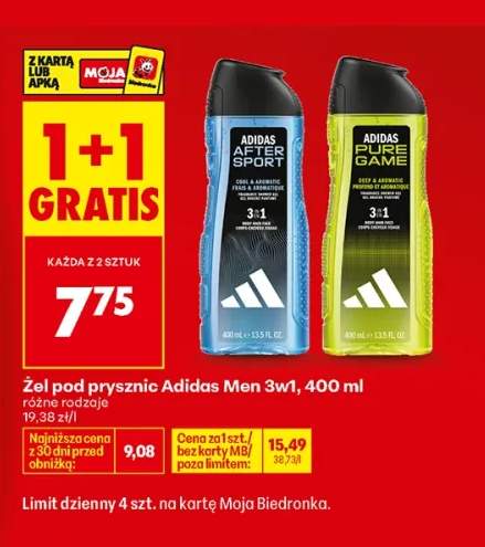 Żel pod prysznic Adidas Men 3w1 After Sport +1 wariant