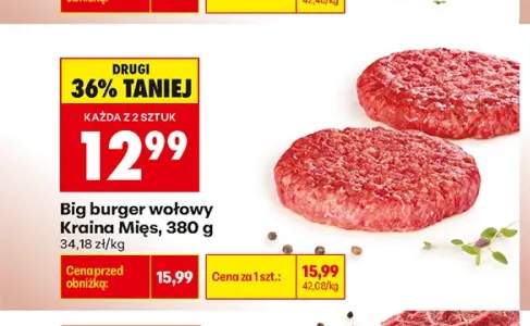 Big burger wołowy Kraina Mięs