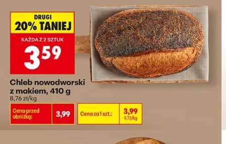 Chleb nowodworski z makiem