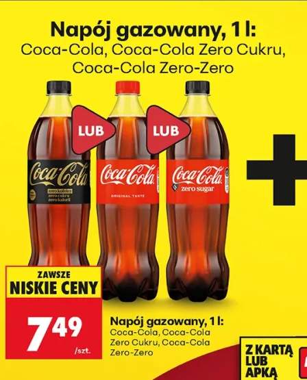 Napój gazowany Coca-Cola +2 warianty