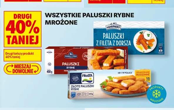 Paluszki rybne mrożone +3 warianty