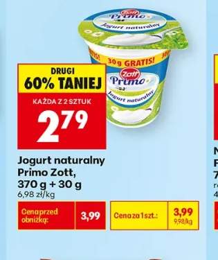 Jogurt naturalny Primo Zott
