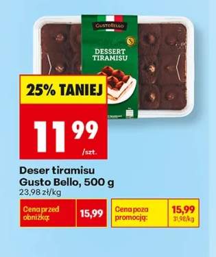 Deser tiramisu Gusto Bello