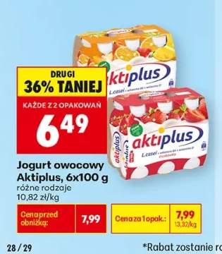 Jogurt owocowy Aktiplus 6-pak