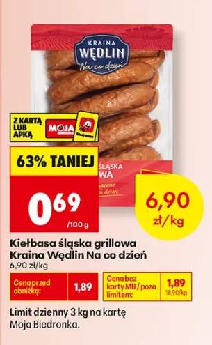 Kiełbasa śląska grillowa Kraina Wędlin Na co dzień