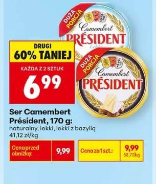 Ser camembert Président lekki +2 warianty