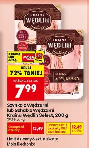 Szynka z Wędzarni Kraina Wędlin Select +1 wariant