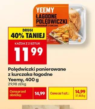 Polędwiczki panierowane z kurczaka łagodne Yeemy