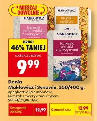 Danie Makłowicz i Synowie spaghetti alla carbonara +2 warianty