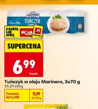 Tuńczyk w oleju Marinero 3-pak 70 g