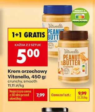 Krem orzechowy Vitanella smooth +1 wariant