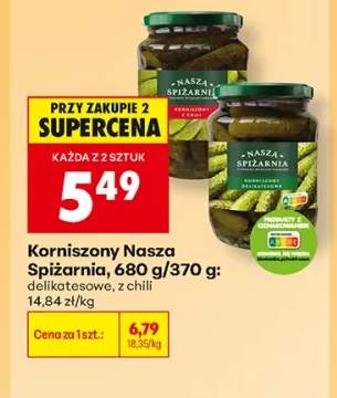 Korniszony Nasza Spiżarnia z chili +1 wariant