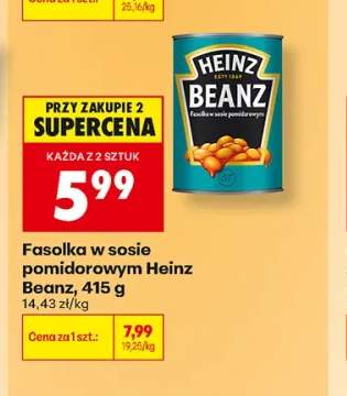 Fasolka w sosie pomidorowym Heinz Beanz