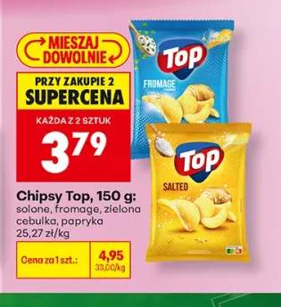 Chipsy Top solone +3 warianty