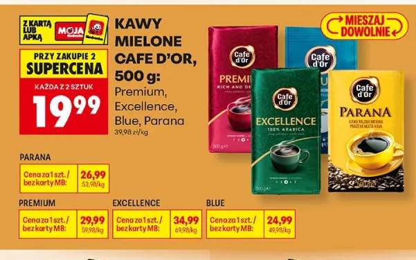 Kawa mielona Cafe d'Or Blue +3 warianty