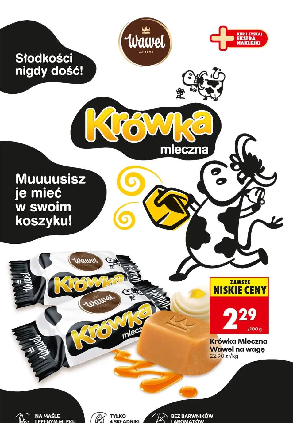 Krówka mleczna Wawel na wagę