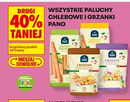 Paluchy chlebowe Grissini Premium Pano +3 warianty