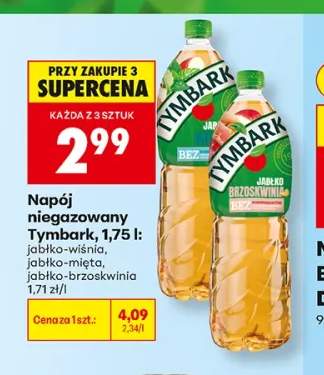 Napój niegazowany Tymbark jabłko-brzoskwinia +2 warianty