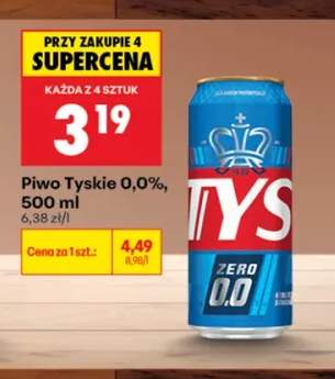 Piwo bezalkoholowe Tyskie