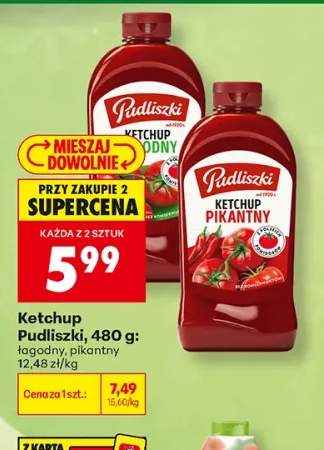 Ketchup Pudliszki łagodny +1 wariant