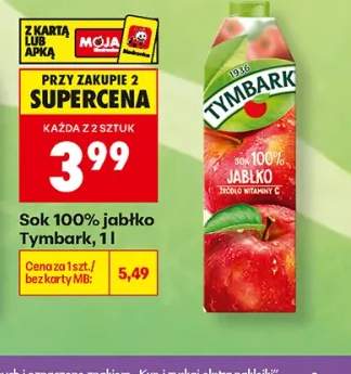 Sok jabłko Tymbark 100%
