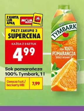 Sok pomarańcza Tymbark 100%