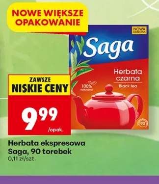 Herbata ekspresowa Saga