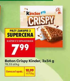 Baton Crispy Kinder 3-pak