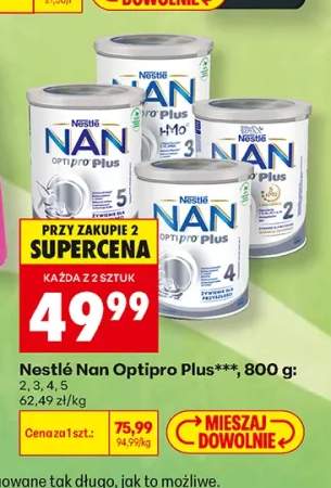 Mleko modyfikowane Nestlé Nan Optipro Plus 4 +3 warianty